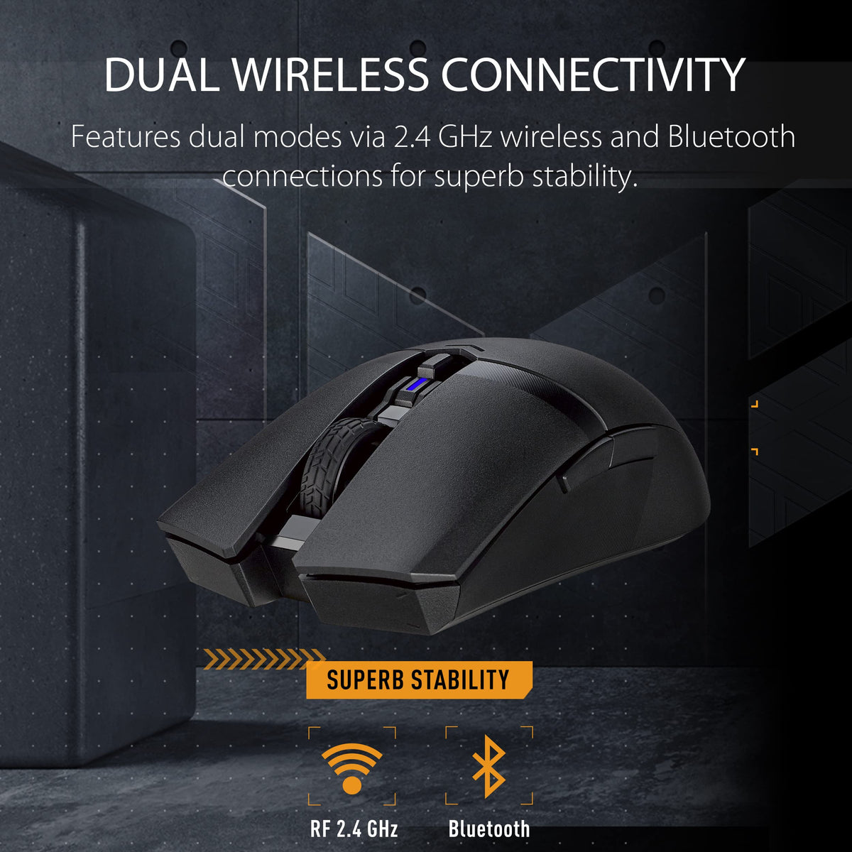 ASUS TUF Gaming M4 Wireless Optical Gaming Mouse - 90MP02F0-BMUA00