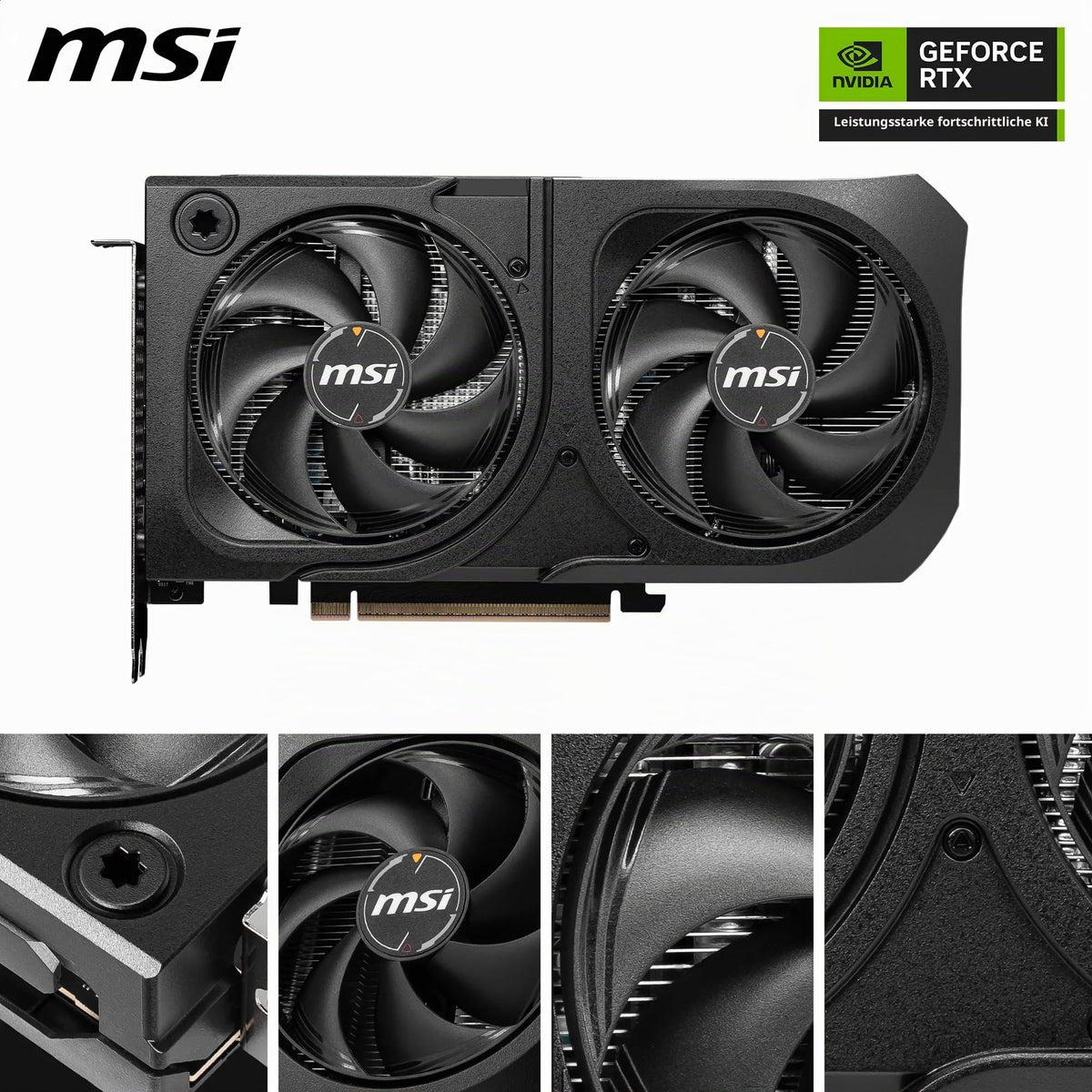 MSI GeForce RTX 5060 Ti 8G Shadow 2X OC Plus - 8GB GDDR7 (28Gbps/128-bit), PCIe 5, Boost: 2602 MHz, HDMI 2.1b, DisplayPort 2.1b - V536-003R