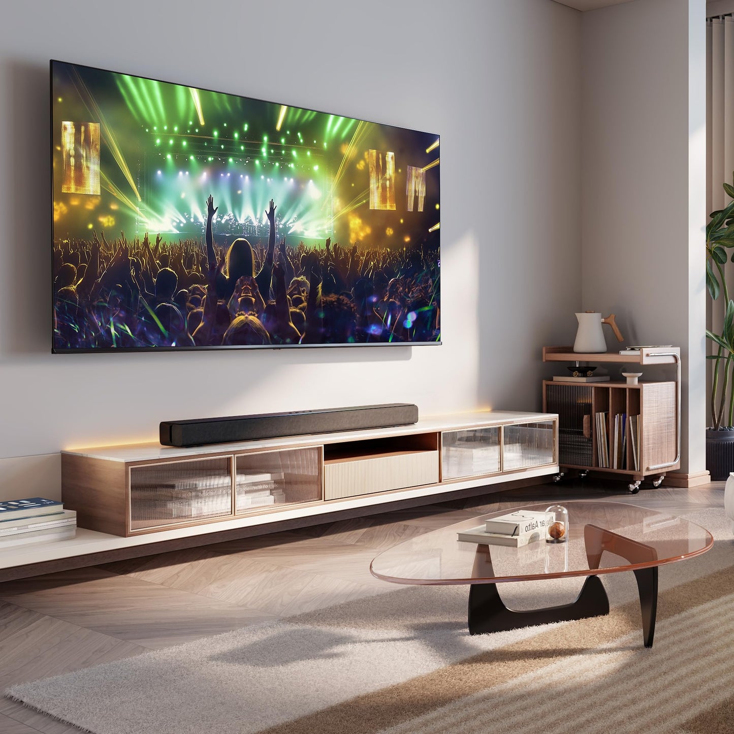 Hisense HS1000, 2.0 channel soundbar, 120W max audio power, Dolby Audio, DTS Virtual:X, Voice Enhanced, TV Mode, EzPlay