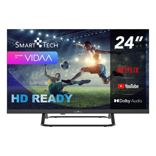 Smart Tech TV LED HD 24' (60 cm) 24HV02V VIDAA 3xHDMI 2xUSB Hotel Mode, Netflix, YouTube, Video, Disney+ - 24hv02v