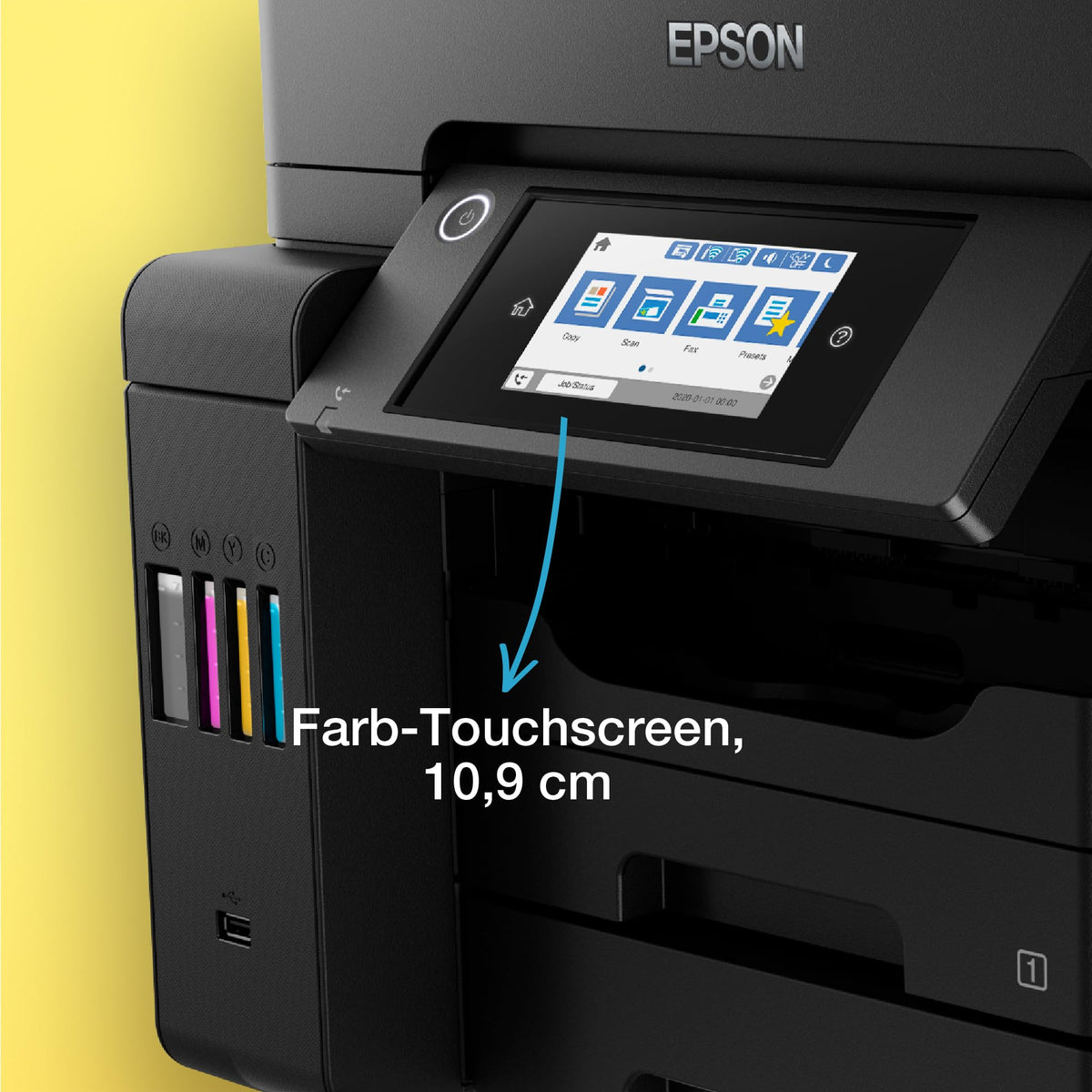 Epson EcoTank ET-5855 A4 Multifunction Wi-Fi Ink Tank Printer with Fax - ET5855
