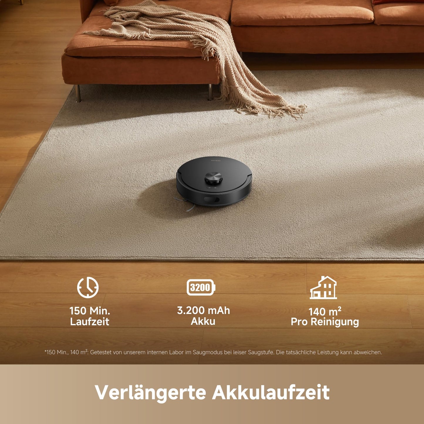 dreame D20 Air Plus robot vacuum and mop with 20,000 Pa suction power, tangle protection, self-draining dock, deep carpet cleaning and smart navigation. - RLF41GD