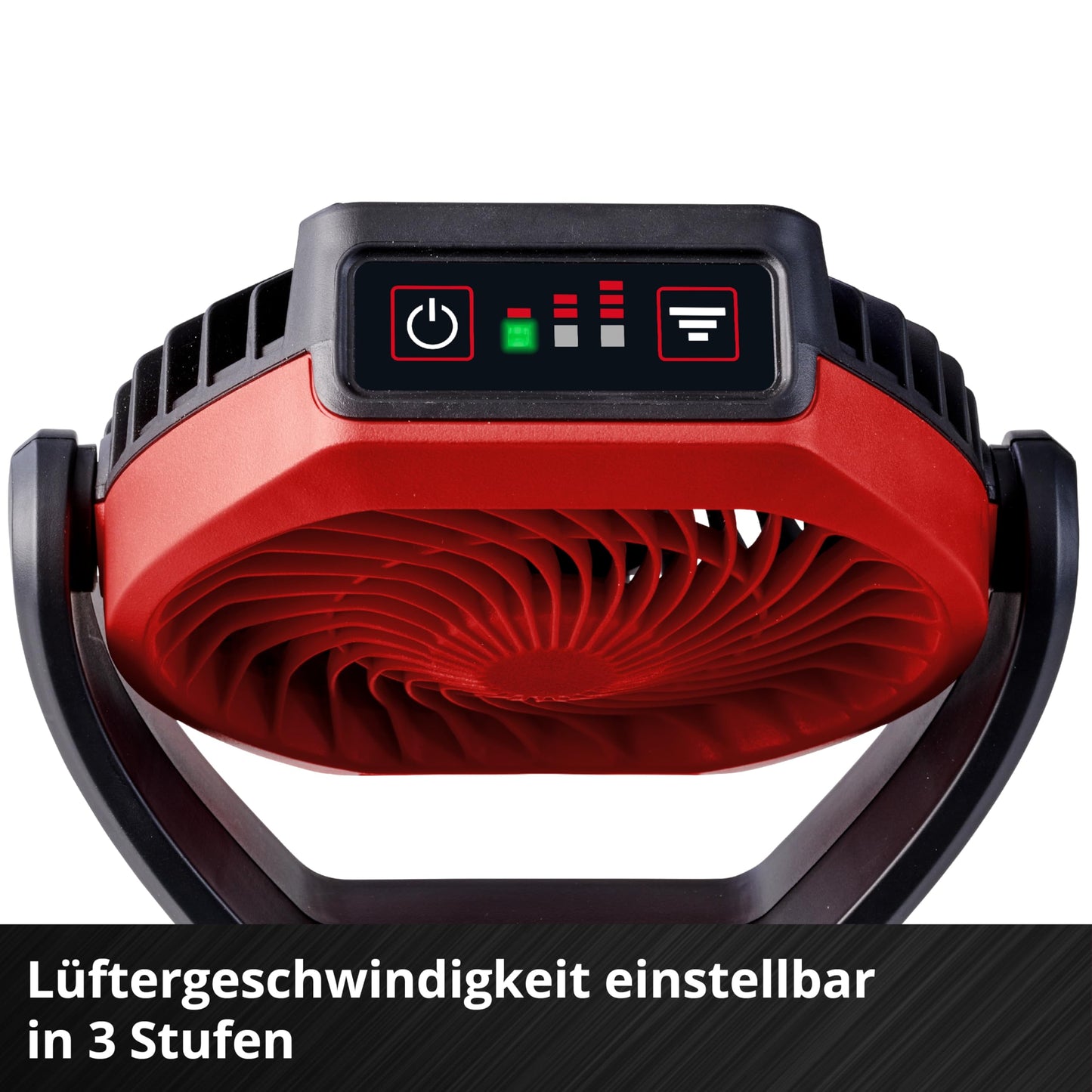 Einhell cordless fan GC-CF 18/110 Li-Solo Power X-Change (18 V, brushless, 3 speed levels, infinitely adjustable, many mounting options, without battery) - 3408061