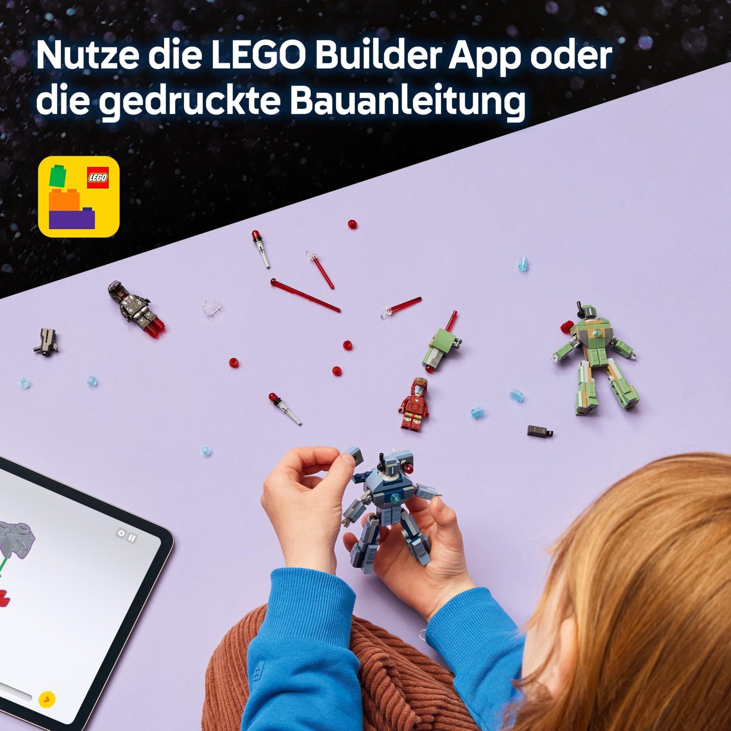 LEGO ǀ Marvel Iron Man & War Machine vs. Hammer Drones - Building Toy with 2 Minifigures & 2 Action Figures with Stud Shooters - Super Hero Gift for 7+ Year Old Boys - 76320