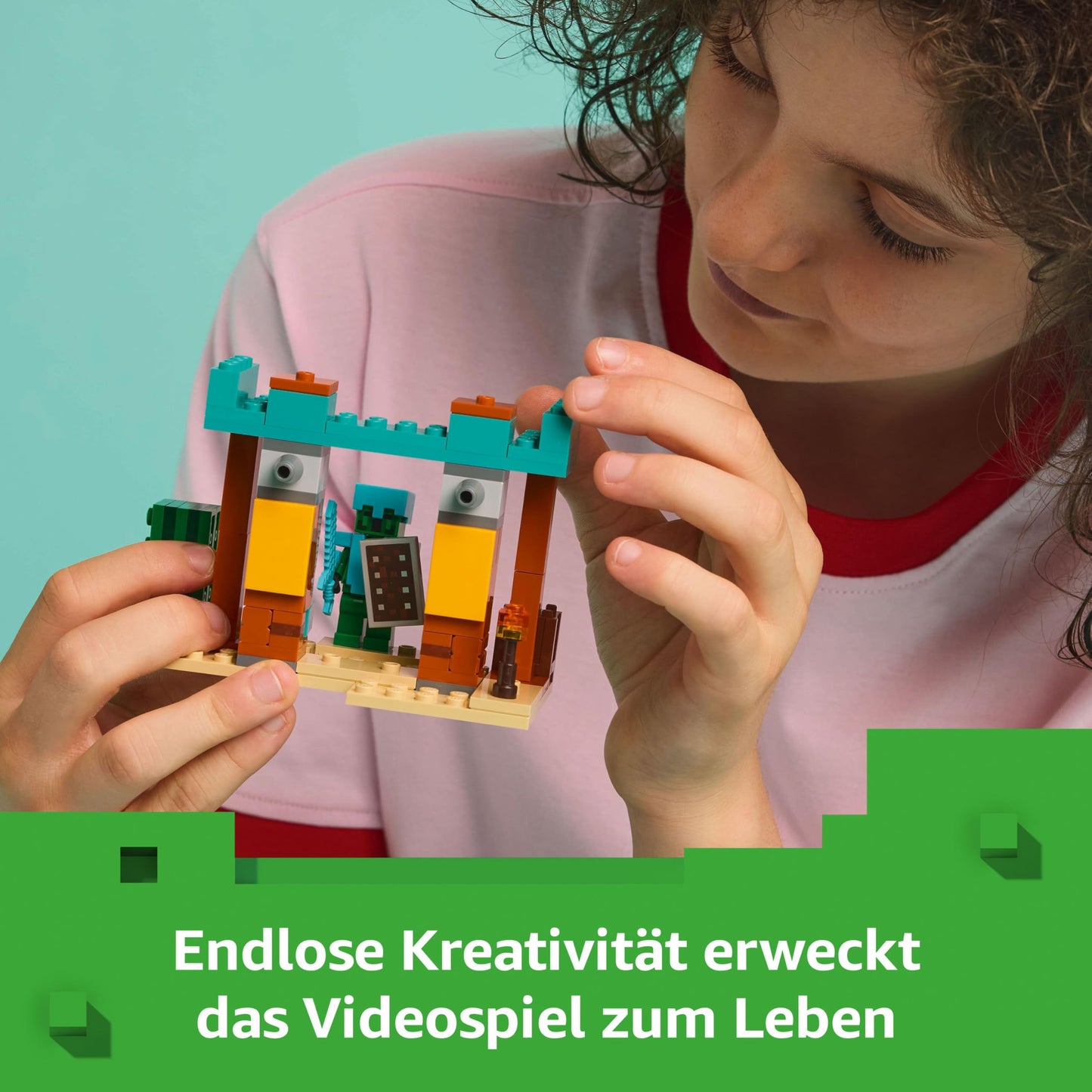 LEGO Minecraft The Illager Desert Patrol - gaming toy with figures, including a marauder, a vanzeiger and a cactus knight - gamer gift for boys and girls aged 7 and up - 21267