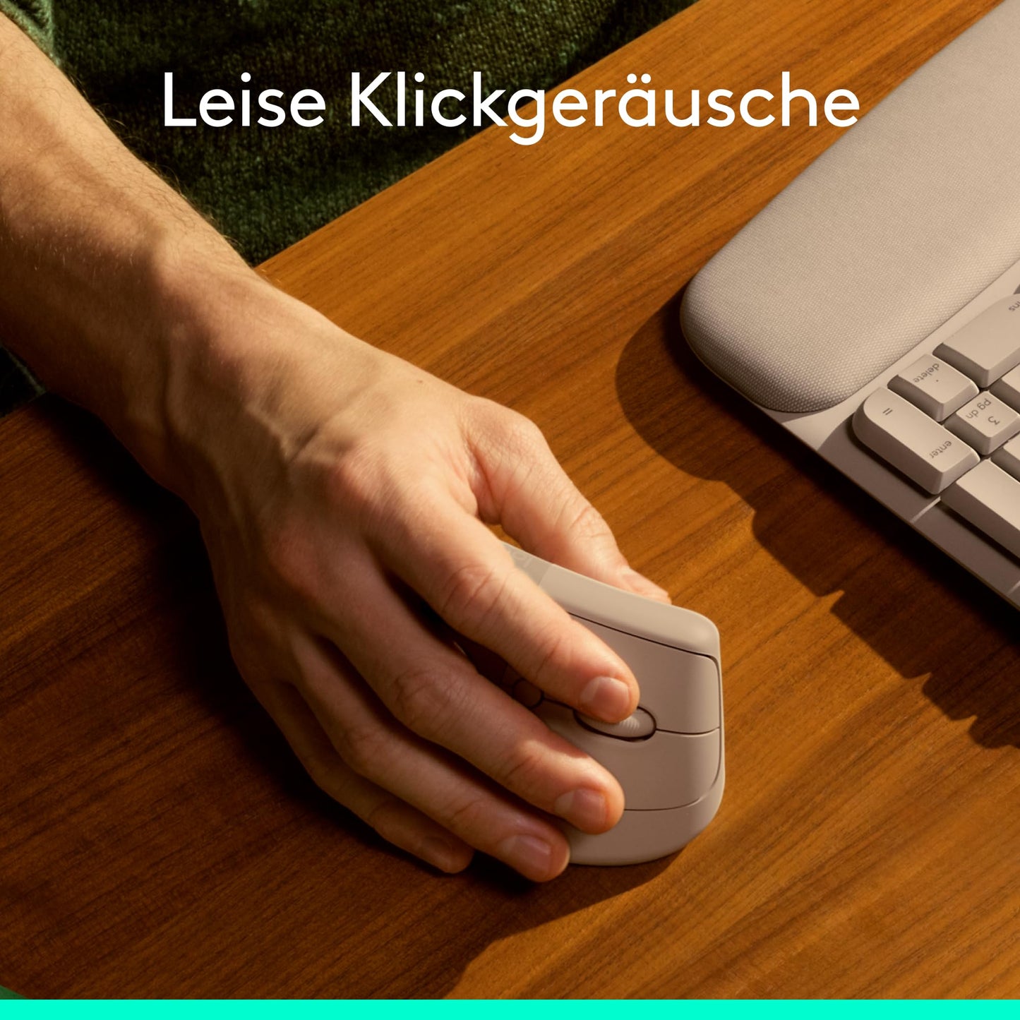 Logitech Lift Vertical Ergonomic Mouse, Wireless, Bluetooth or Logi Bolt USB Receiver, Quiet Clicks, 4 Buttons, Compatible with Windows/macOS/iPadOS, Laptop, PC - Sand - 910-007771