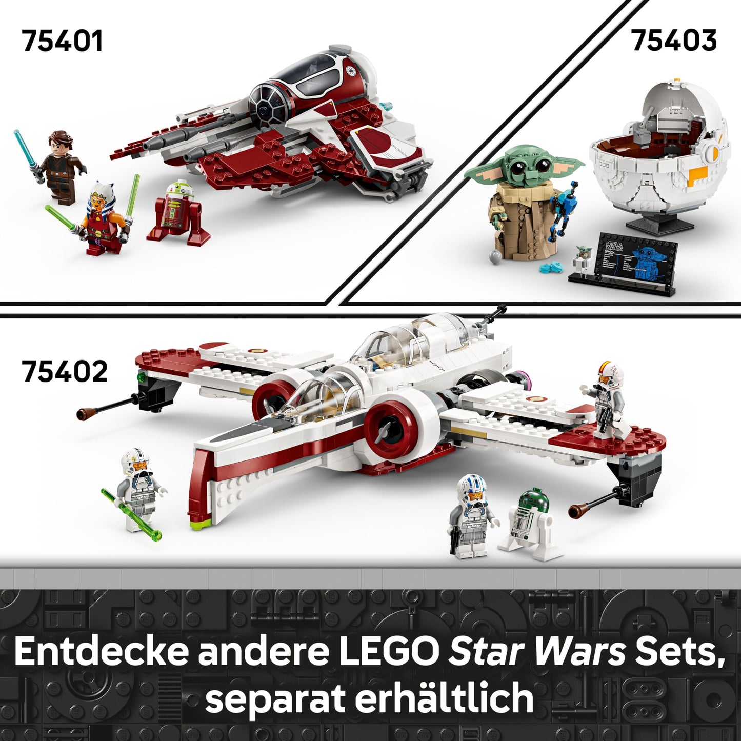 LEGO Star Wars 75399 Rebel U-Wing Starfighter - toy with swivel wing function & 3 minifigures including Cassian Andor & K-2SO droid figure - gift for boys aged 8 and up & Andor Season 2 fans