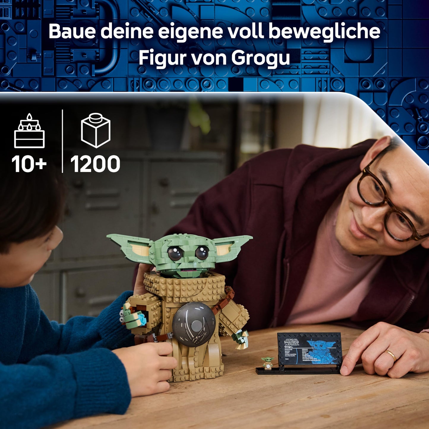 LEGO Star Wars 75446 Grogu (Apprentice of the Mandalorian) - toy figure model construction with Beskar armor as a DIY decoration - gift for boys and girls aged 10 and over as well as film fans
