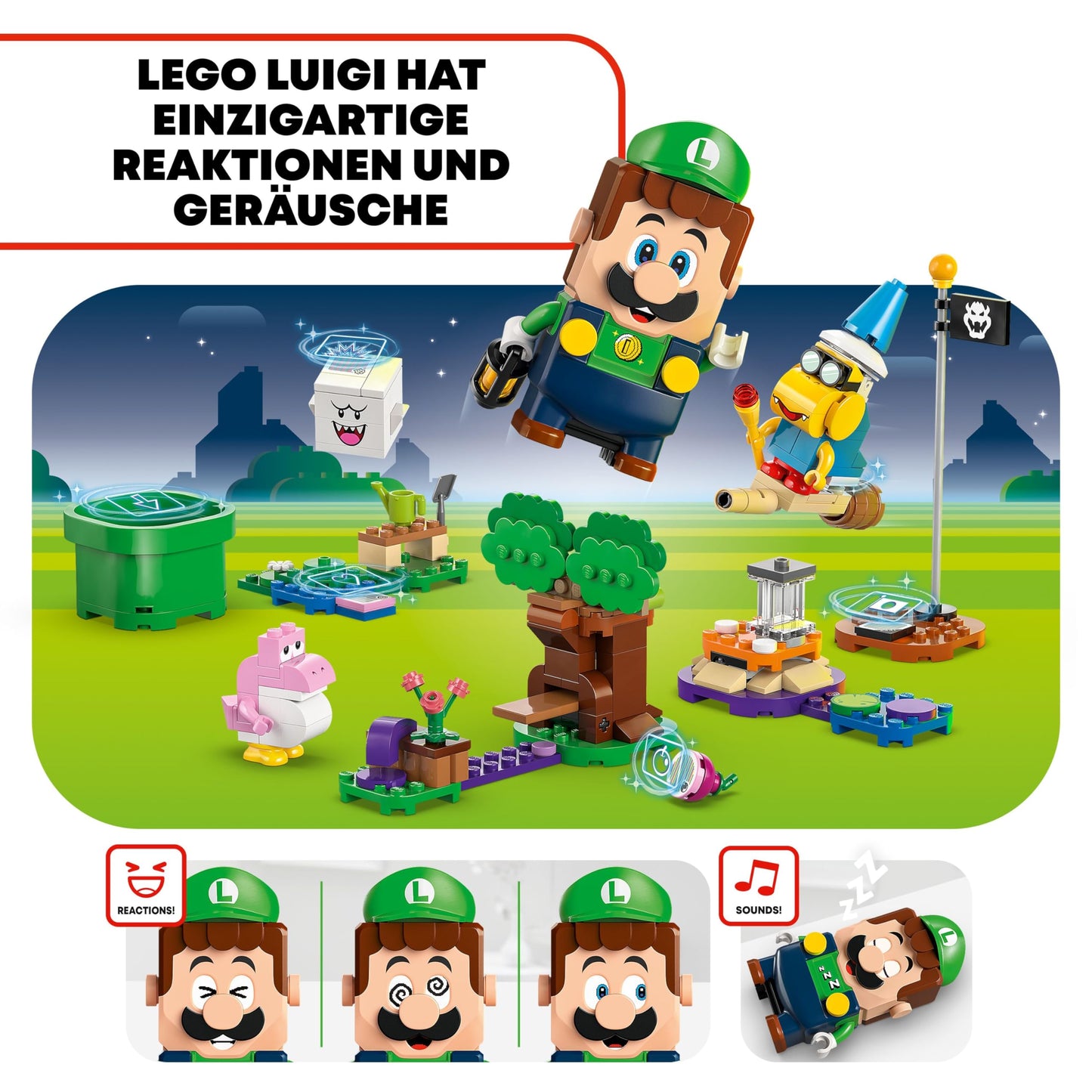 LEGO Super Mario Adventure with Interactive Luigi, Nintendo Gift for Boys, Girls and Gamers Ages 6+, Adventure Playset for Kids with Pink Baby Yoshi 71440