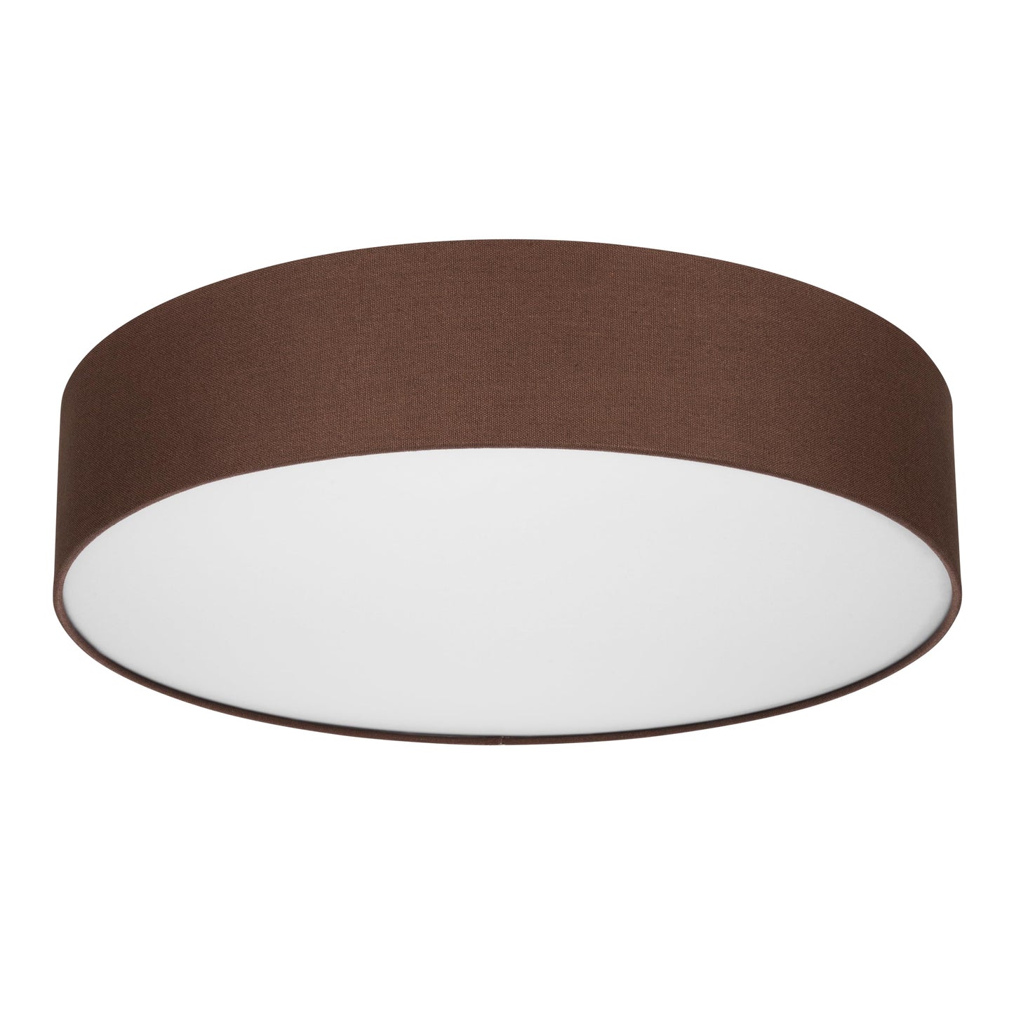 REV ceiling light - ceiling lamp around 50cm with fabric lampshade in a vintage look - ideal for bedrooms and living rooms, brown - 2021115010