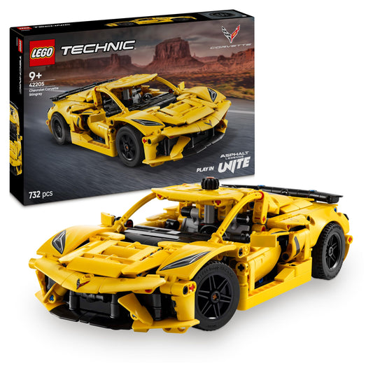 LEGO Technic Chevrolet Corvette Stingray - building toy to collect - toy sports car - model car - gift for boys and girls aged 9 and up who love toy cars 42205
