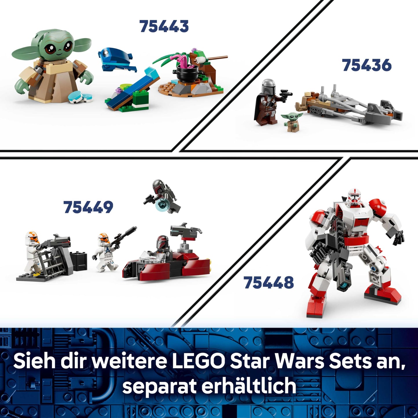 LEGO Star Wars 75437 Cobb Vanth's Speeder - including Cobb Vanth & Cad Bane minifigures as well as blaster & jetpack - gift for boys aged 7 and up and fans of The Mandalorian