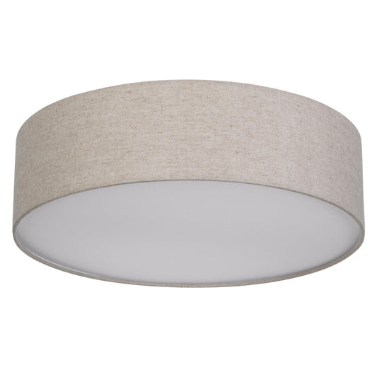 REV ceiling lamp LED - 40cm, fabric lampshade in a vintage look, taupe - 2900025040