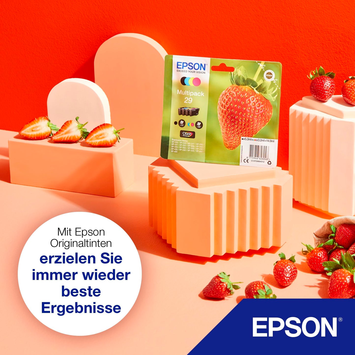 Epson 29 Strawberry Cyan Ink Cartridge (T2982)