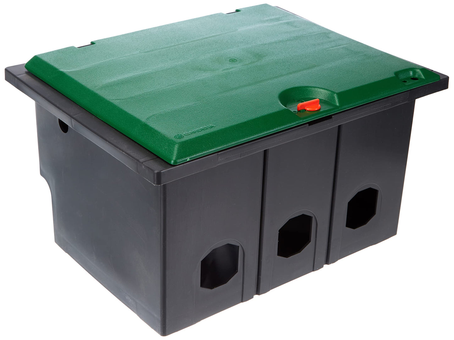 Gardena Valve Box V3: Floor installation box for underground installation of irrigation valves, easy installation and removal, with child safety lock (1255-20) - 1255-U