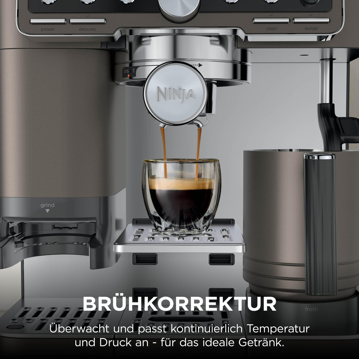Ninja Luxe Pro 3-in-1-Masina de cafea cu râșniță, ES701EUBR