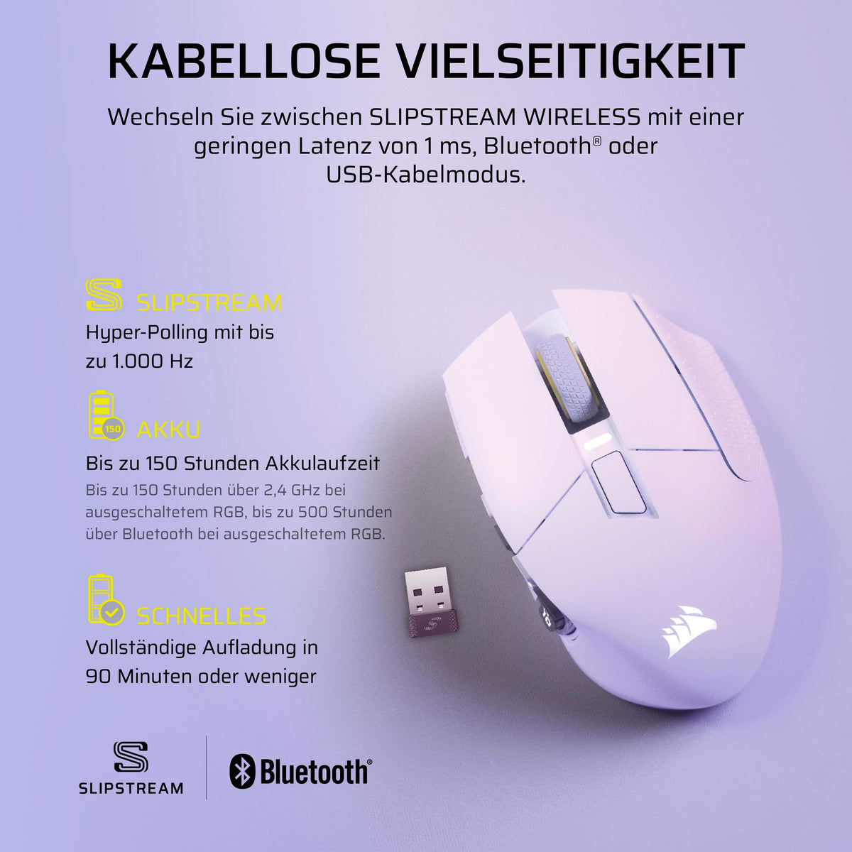 Corsair Scimitar Elite Wireless SE MMO Gaming Mouse - White - CH-9314011-WW
