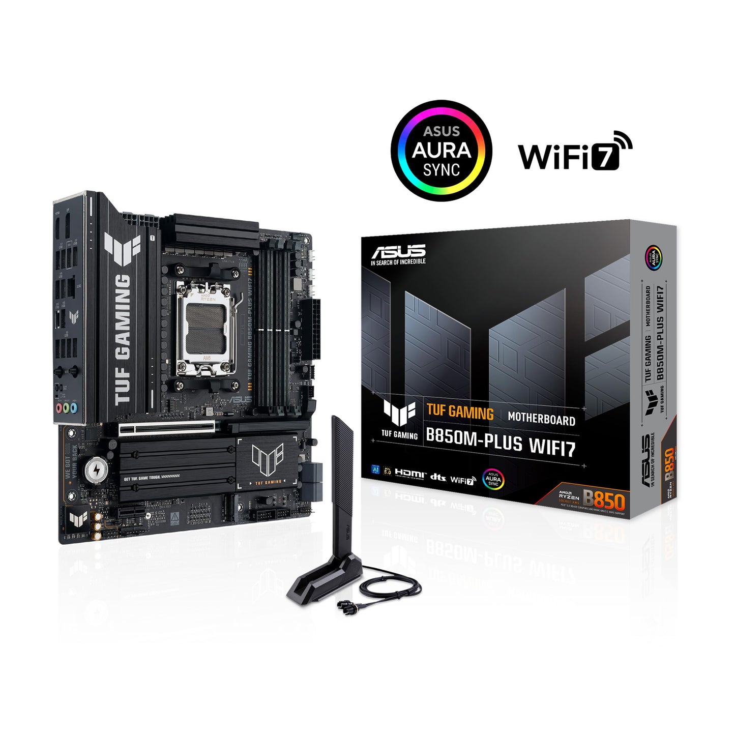 ASUS TUF Gaming B850M-PLUS WIFI7 motherboard socket AMD AM5 - 90MB1MU0-M0EAY0