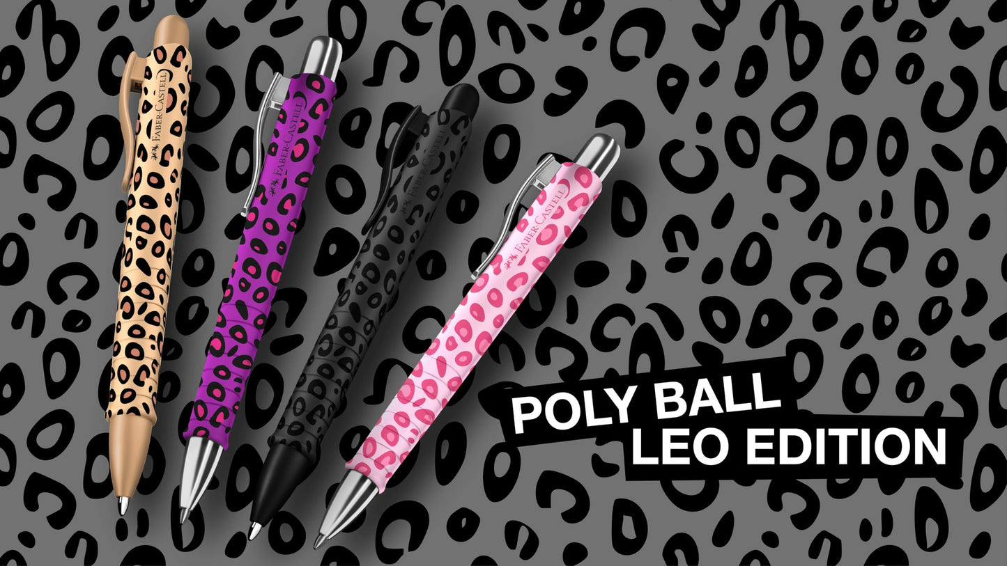 Faber-Castell - Poly Ball Leo Sugarspots ballpoint pen, 5 pieces - 205288