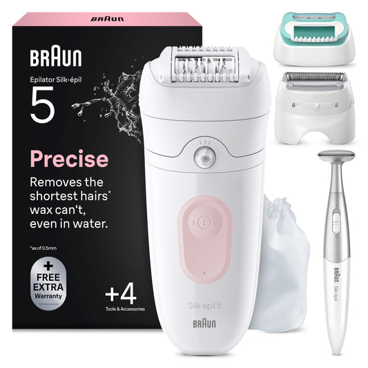 Braun Epilator pentru femei Silk·épil 5, Ladyshaver, 5-251, Roz - SE5-251