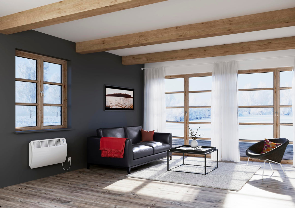 Convector AEG WKL 500 Comfort, încălzire electrică economisitoare de energie, 500 W pentru aproximativ 6 m², verificat VDE, display LCD, temporizator săptămânal, timer de 120 minute, mod silențios, 238717