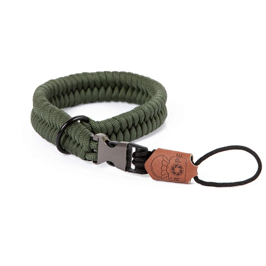 C-Rope camera hand strap The Claw made of hand-woven paracord. Camera strap with quick release system (Military Olive) - CRP-CLW-030-OLV