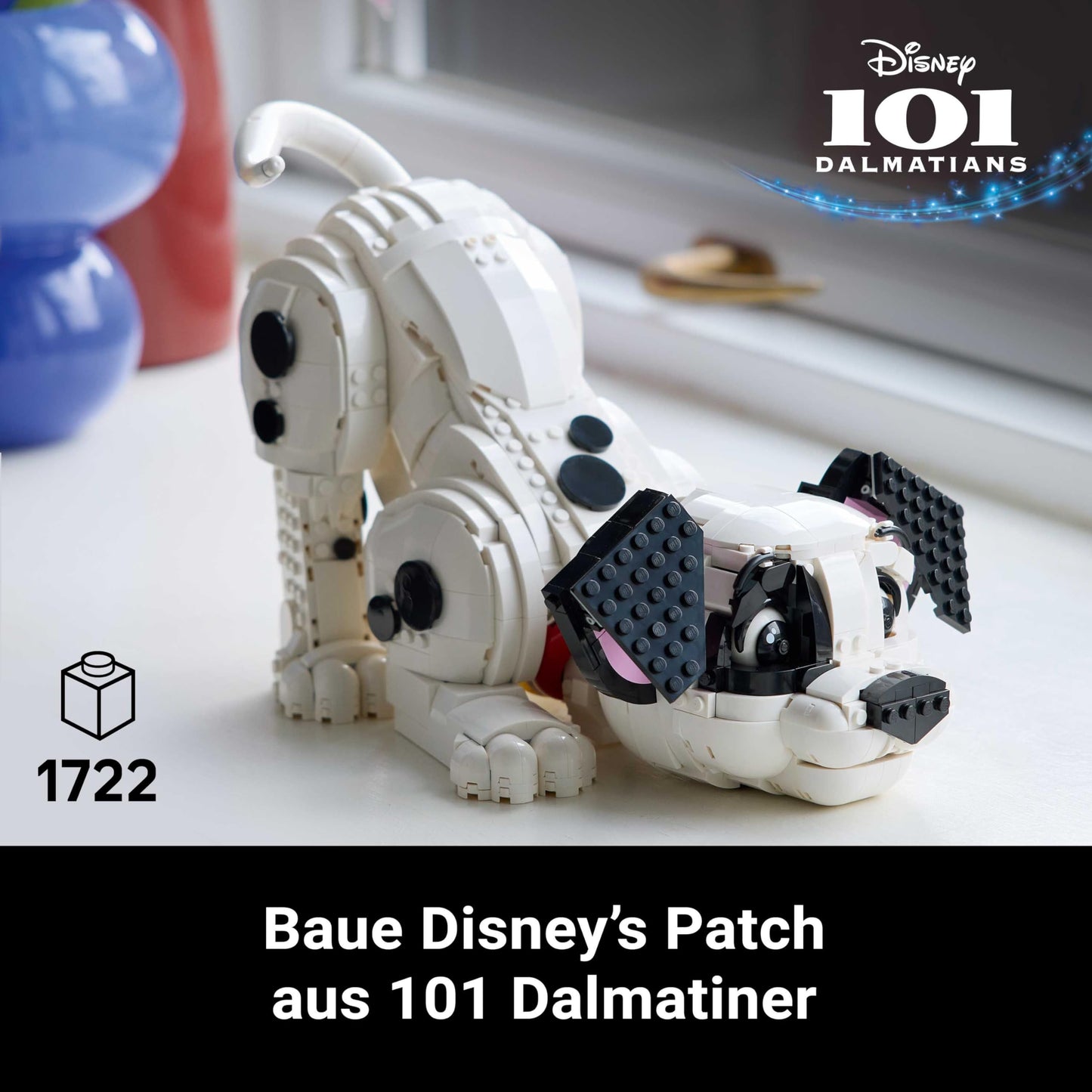 LEGO ǀ Disney Puppy from 101 Dalmatians - Individually designed building set for adults - Convertible into 6 cute dogs with rotating head and tail - DIY decoration - Gift idea for fans - 43269