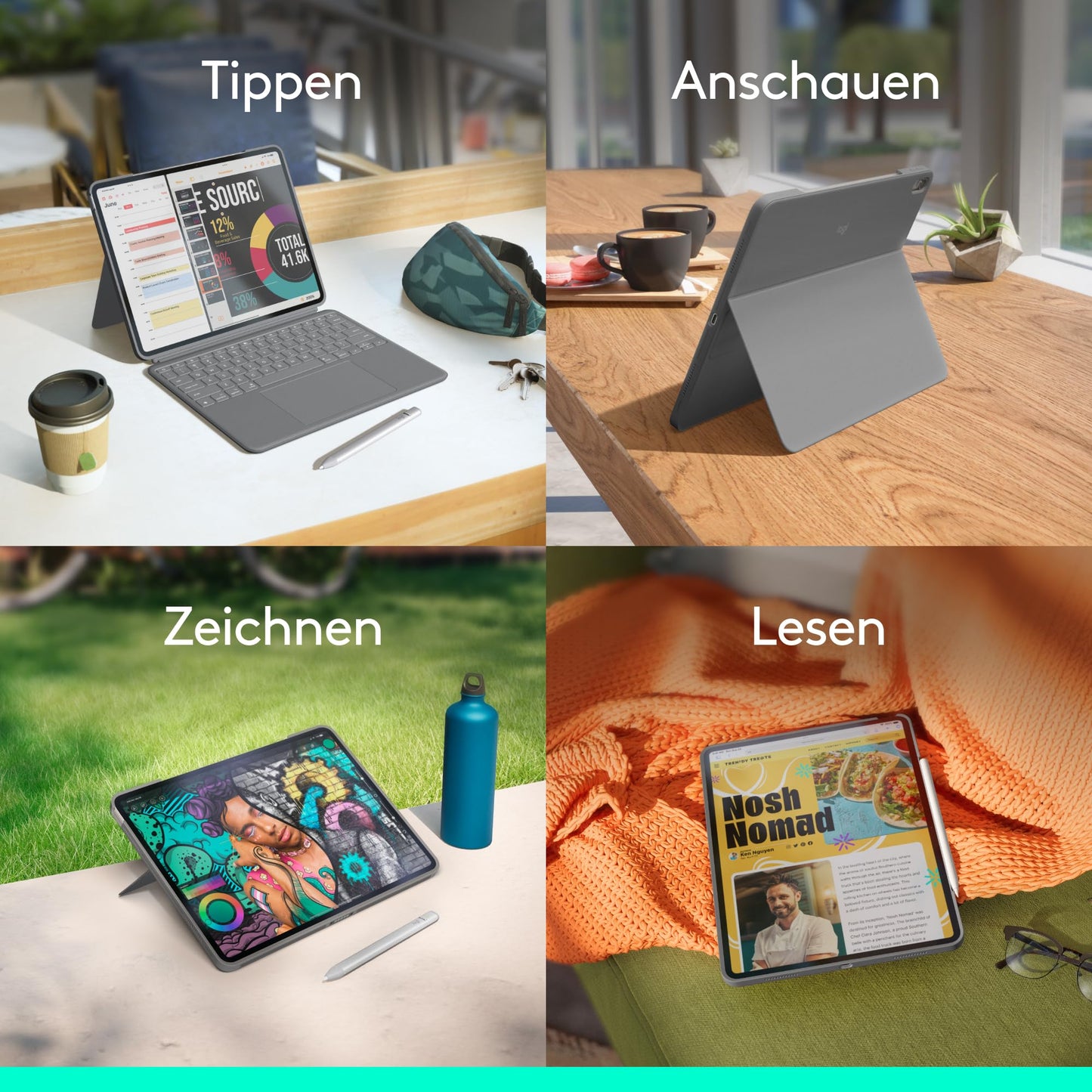 Logitech Combo Touch iPad Air 13" M2 (920-012611)