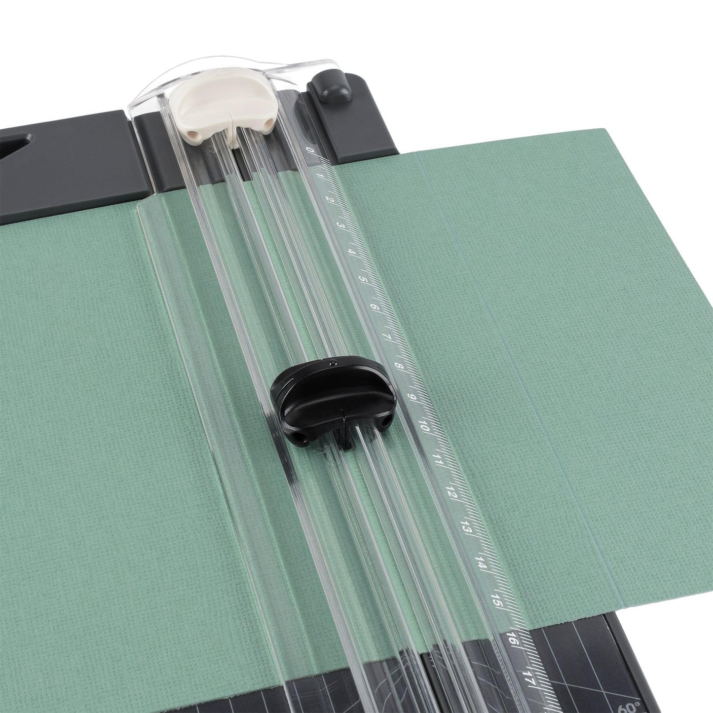 Vaessen Creative paper cutter with folding board 15 x 30.5 cm anthracite gray - paper cutting machine for the office and scrapbook accessories for card making - paper and cardboard up to A3 format - 2207-113