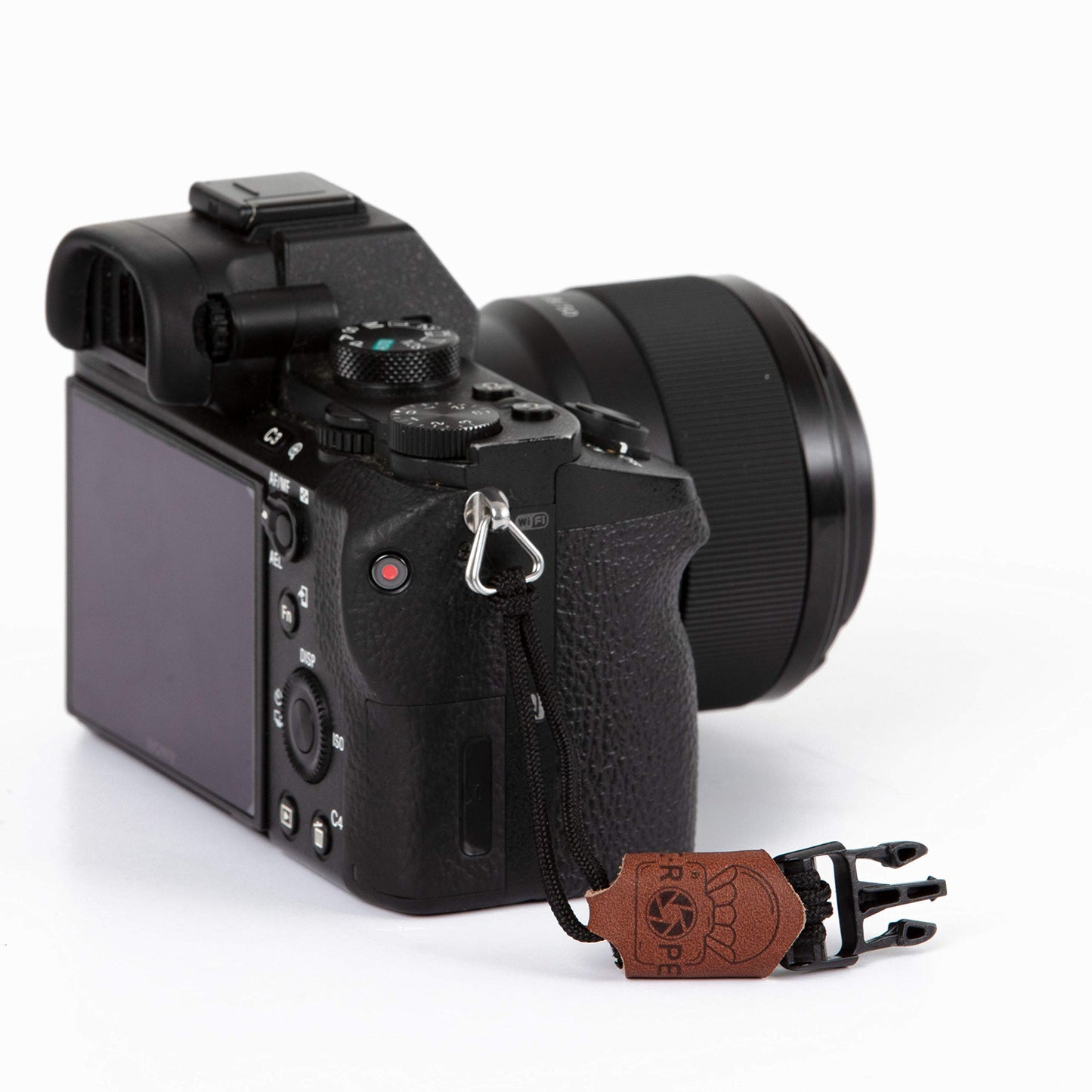 C-Rope camera strap THE TRAVELER hand-braided from paracord, shoulder strap with quick release, 100cm, olive - CRP-TRL-100-OLV