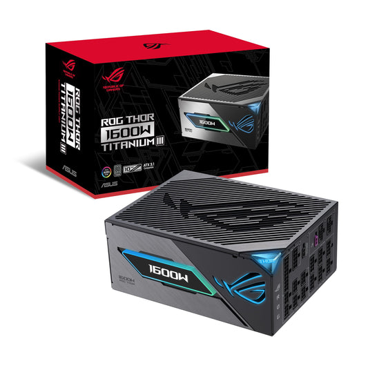 ASUS ROG Thor 1600W Titanium III Gaming Power Supply - 90YE00V1-B0NA00