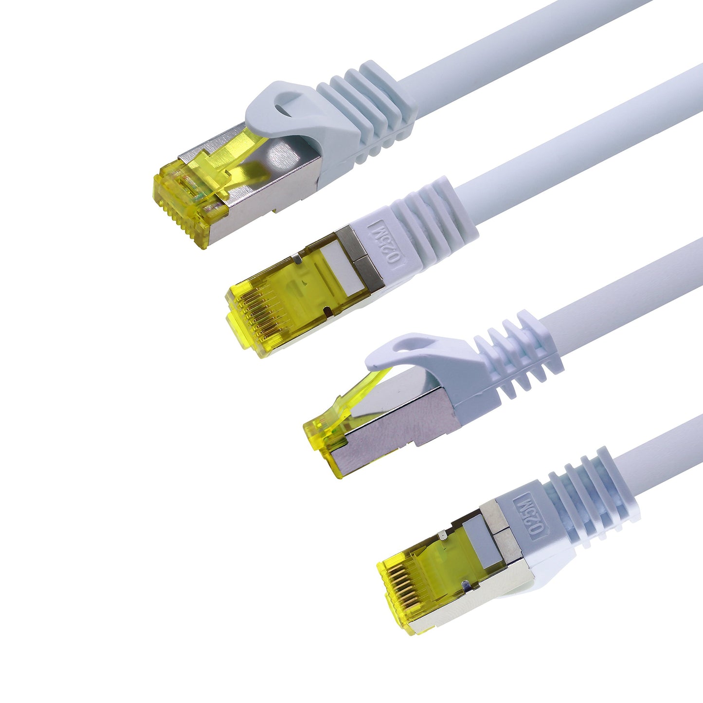 1aTTack.de Cat.7 network cable 5m 5 colors 5 pieces Cat7 Ethernet cable network LAN cable raw cable 10 Gb s SFTP PIMF LSZH set patch cable with Rj 45 plug Cat.6a - 4251073616100