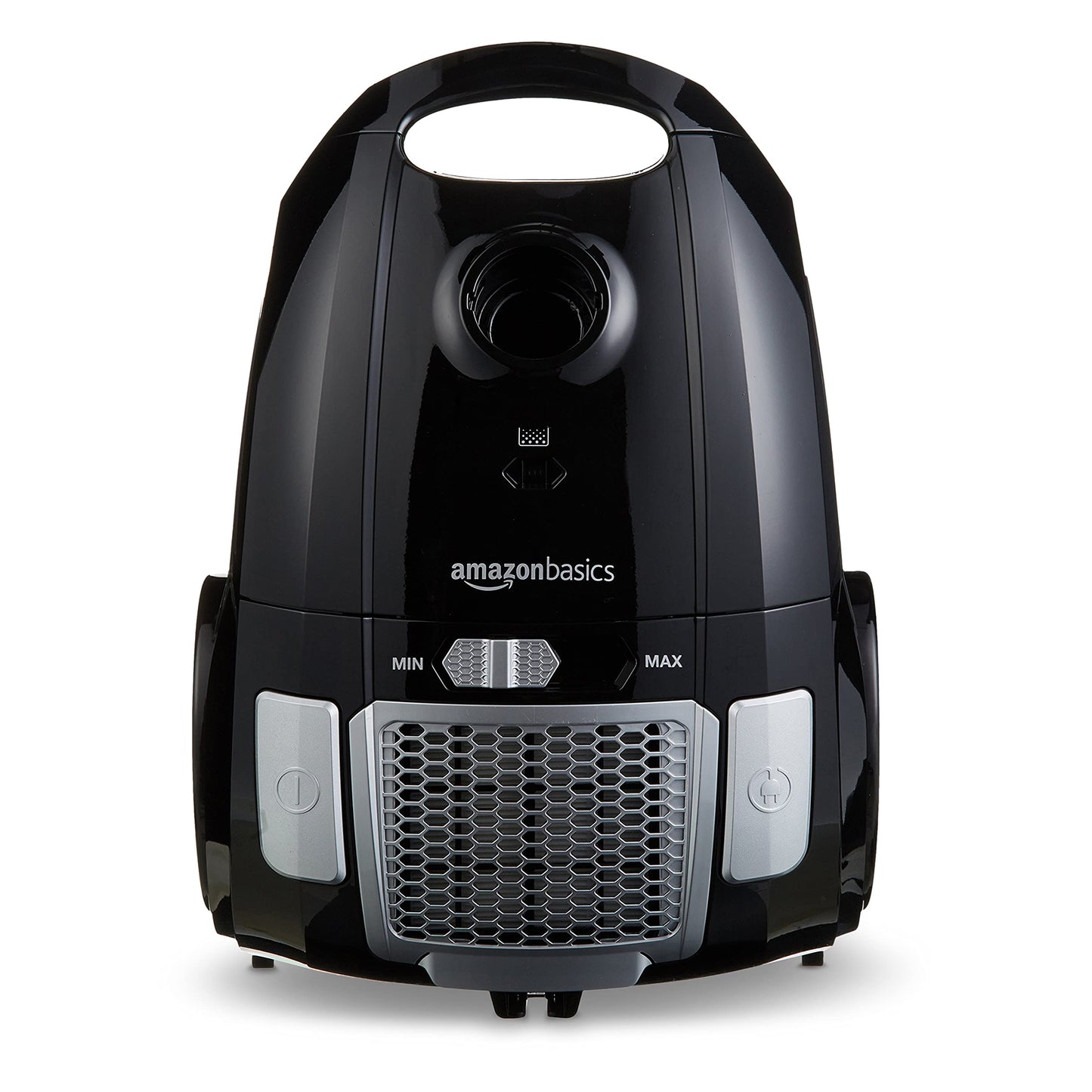 Amazon Basics Vacuum Cleaner with Bag, Powerful, Hard Floors and Carpets, HEPA Filter, with Speed Control, 700W, 3.0L, EU, Black - 12M-71EU4