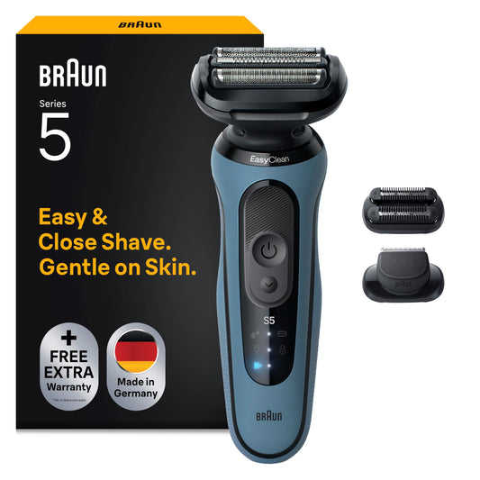 Braun Rasierer Herren Elektrisch Series 5, 52-A1820si, Azurblau