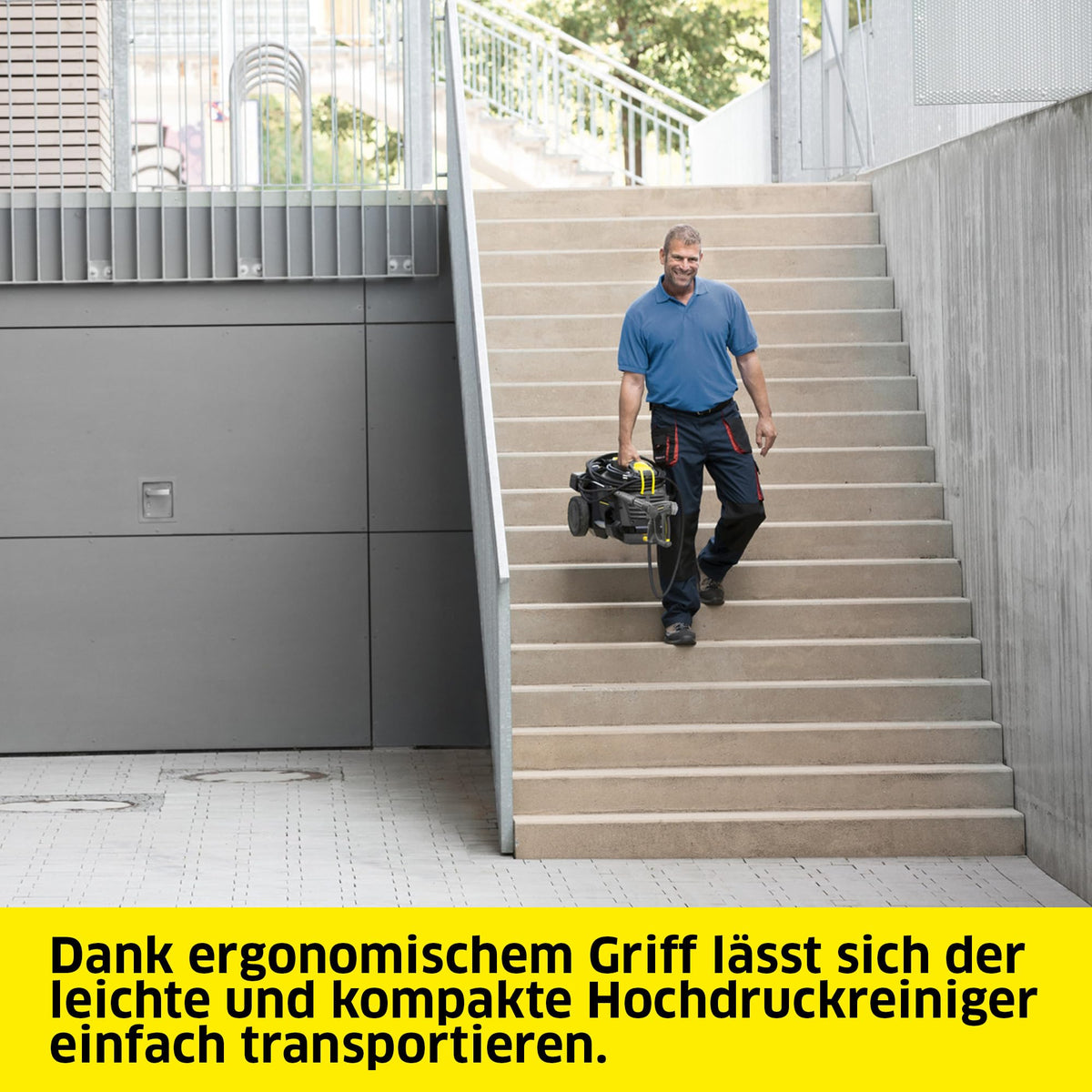 Kärcher Professional High Pressure Cleaner HD 5/17 C Plus, pressure: max. 200 bar, flow rate: 480 l/h, easy to transport, includes Easy!Force high-pressure gun, dirt blaster. - 1.520-941.0