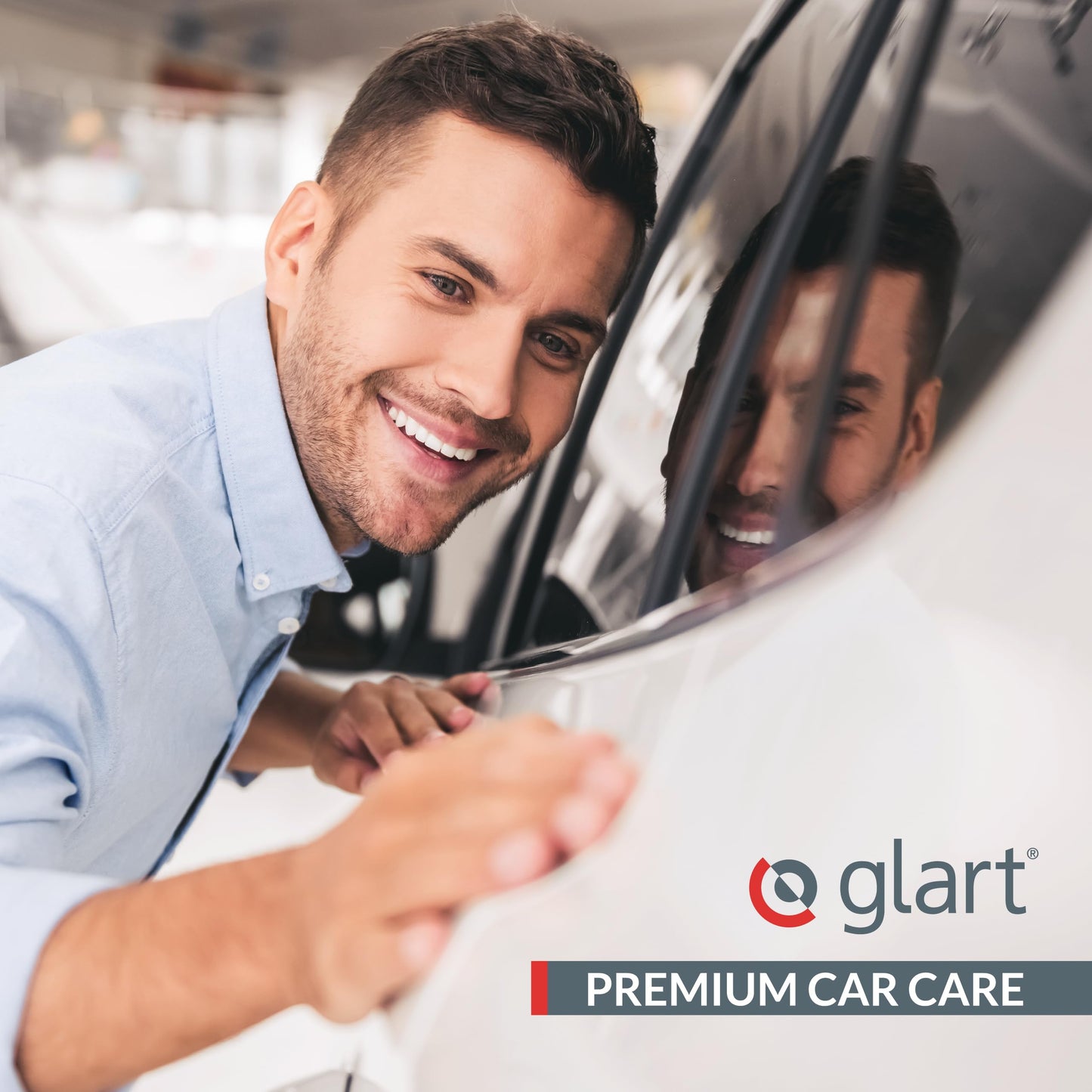 Glart 443TPO4 Microfiber Cloths Set of 12 - 600 GSM - 40x40 cm - Fluffy Car Polishing Cloths for Drying & Care - Ultra Soft, Lint-Free & Absorbent - For Car Care, Motorcycle, Boat & Household