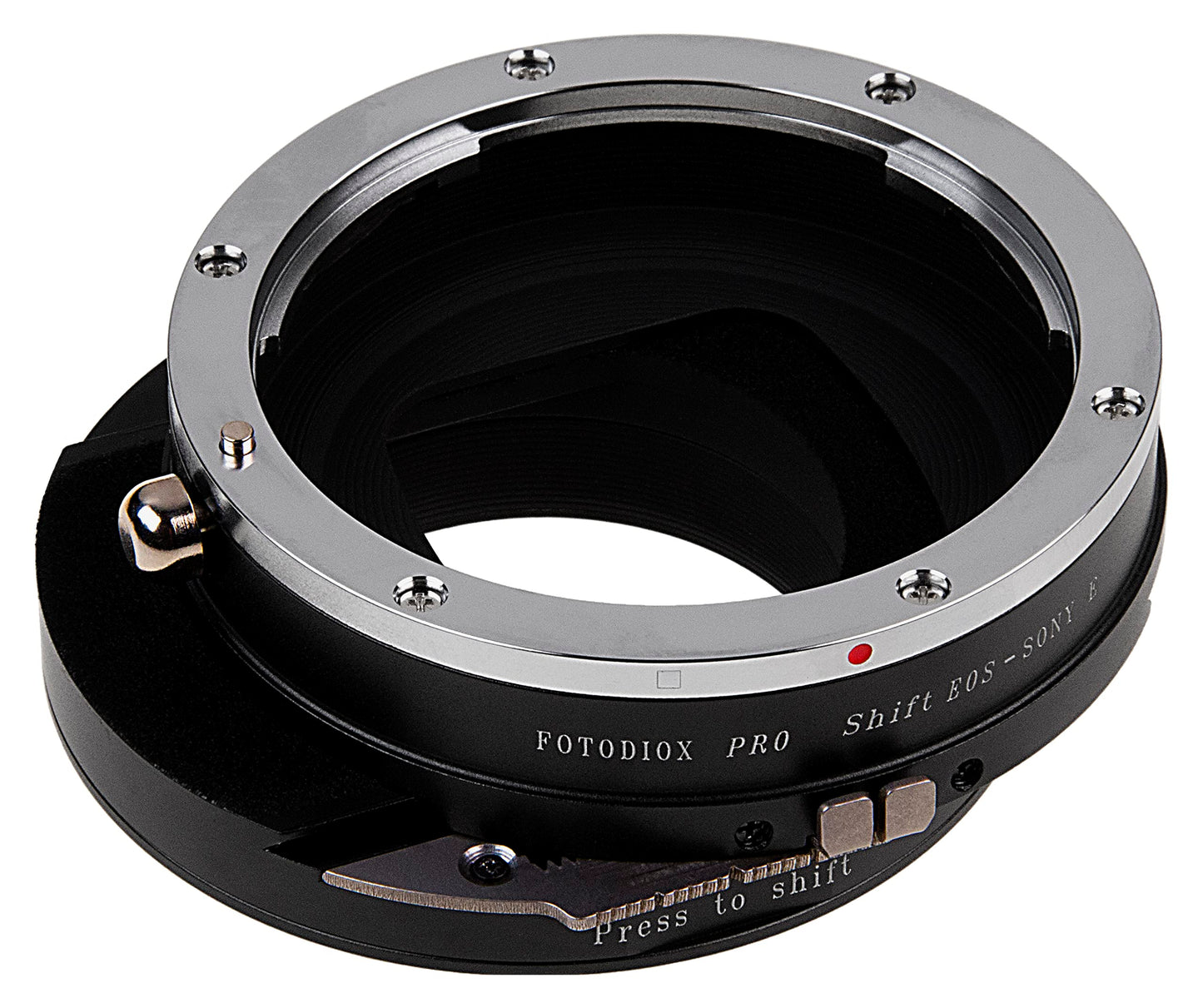 Fotodiox Pro Shift Lens Mount Adapter Compatible with Canon EOS EF and EF-S Lenses on Sony E-Mount Cameras - EOS-SnyE-Pro-Shift