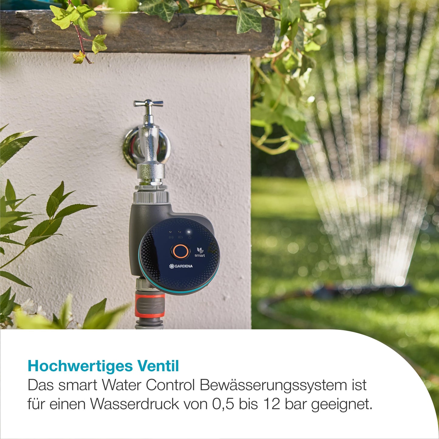 Gardena smart Water Control irrigation control; smart: data-controlled irrigation*, smart home integration*, clever irrigation, high-quality valve technology, frost warning* (19033-20)