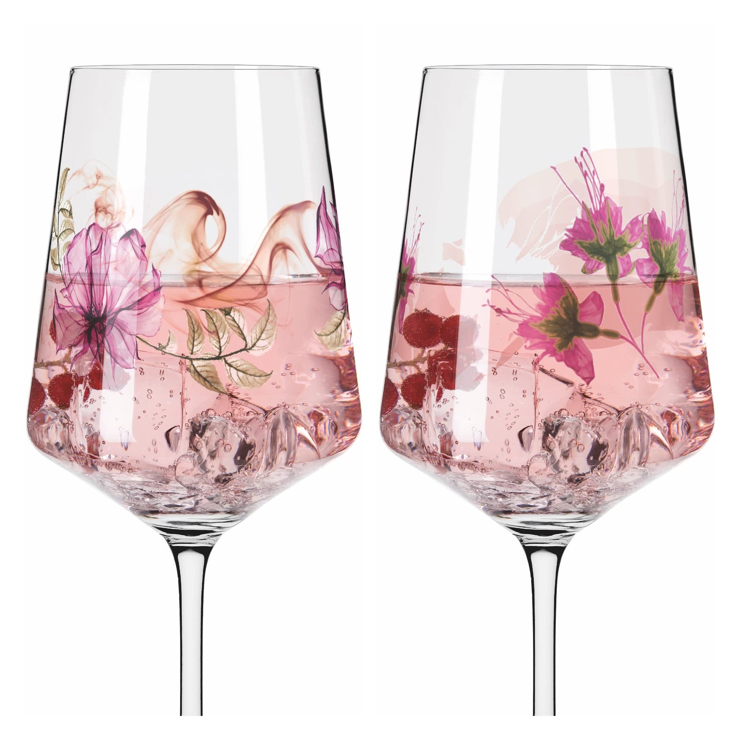 RITZENHOFF 3461004 aperitif glass 500 ml - set of 2 - series Sommersonett No. 4, 2 pieces, plant motif - Made in Germany