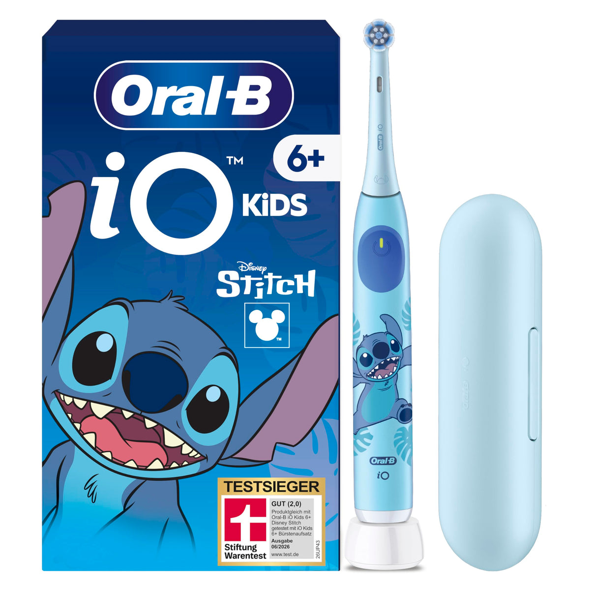 Oral-B iO Kids 6+ Disney Stitch Periuță de dinți electrică pentru copii, Albastru - 8700216931663