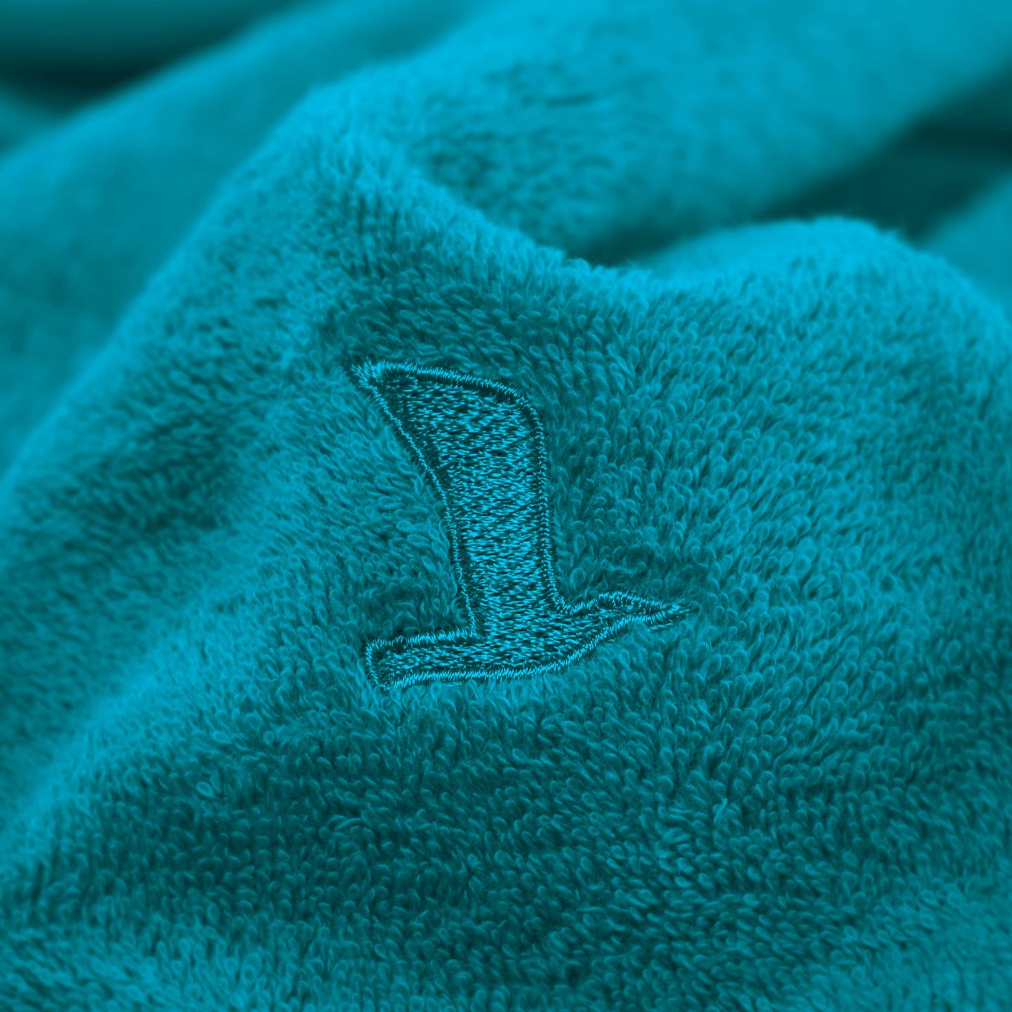 Möve Superwuschel bath towel 100 x 160 cm made of 100% cotton, Lagoon - 017258775-100160-458