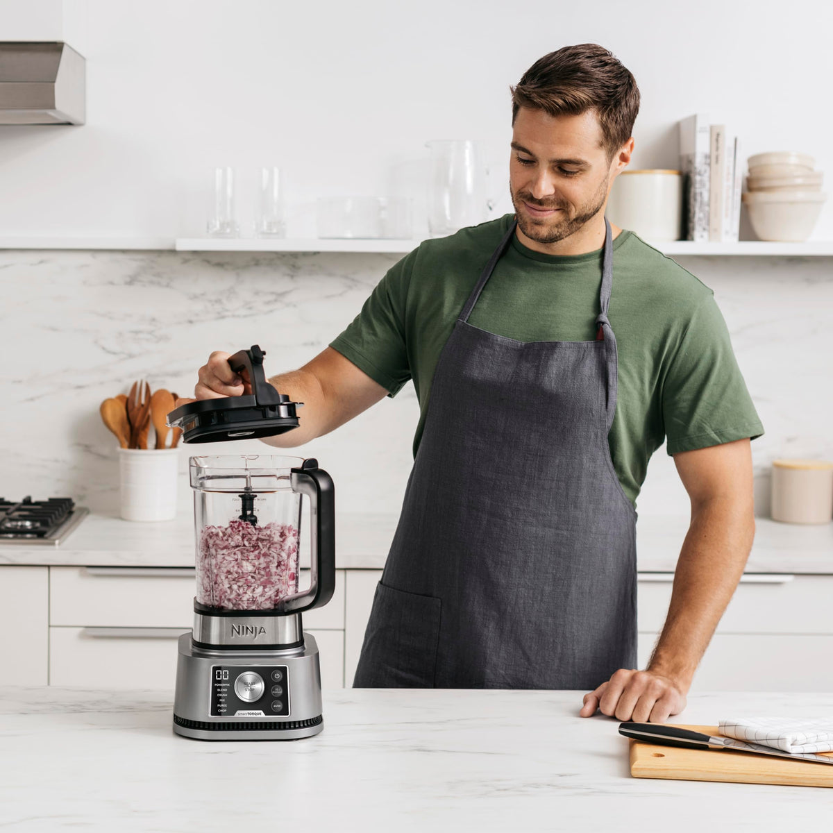 Ninja Foodi Power Nutri Mixer Smoothie Maker 3-in-1, Silver CB350EU