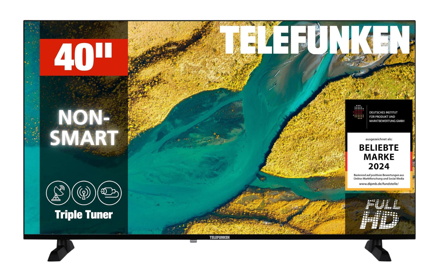 TELEFUNKEN XF40P900S 40 inch LED TV Full HD (1920x1080 pixels) with 100 cm screen diagonal and integrated triple tuner (2026)