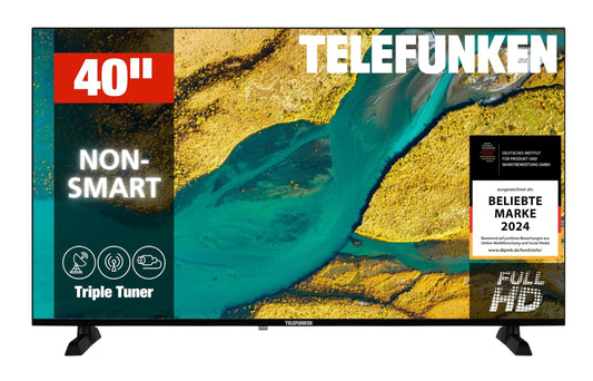 TELEFUNKEN XF40P900S 40 inch LED TV Full HD (1920x1080 pixels) with 100 cm screen diagonal and integrated triple tuner (2026)