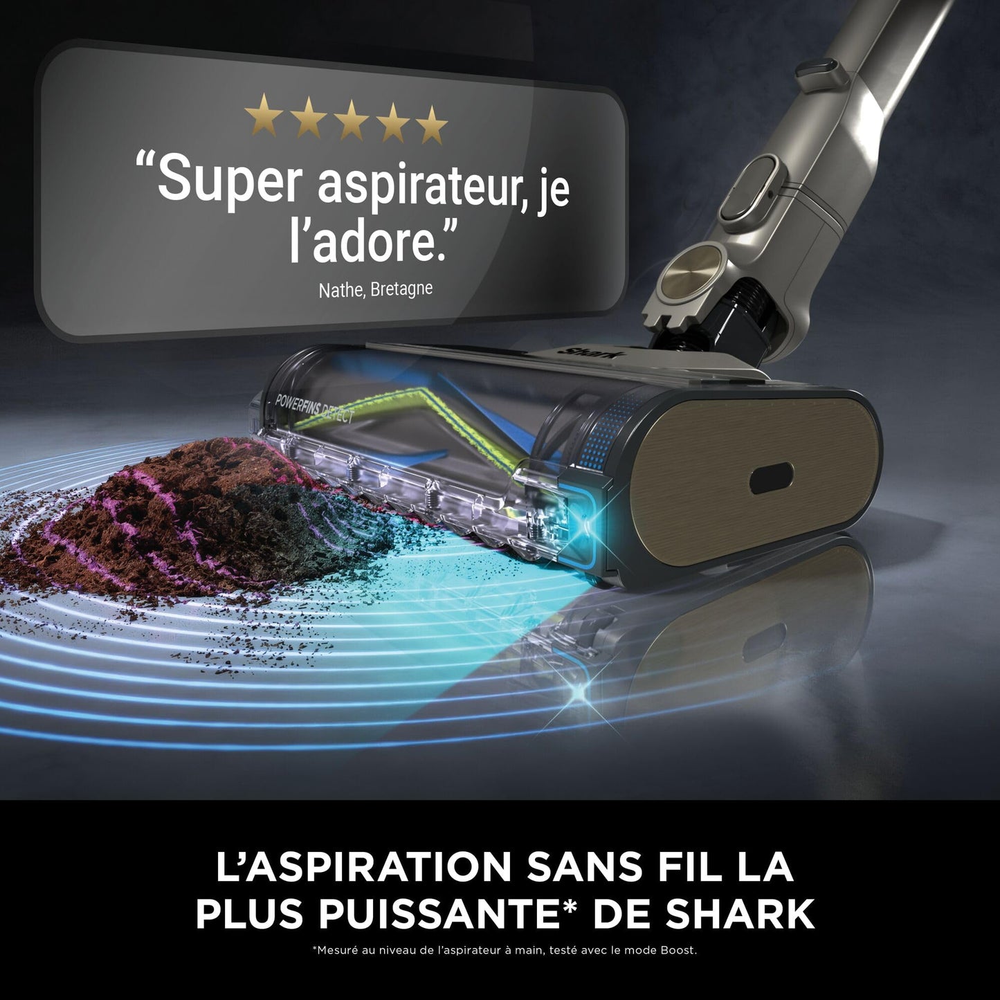 Shark PowerDetect Clean & Empty cordless vacuum cleaner with suction station, up to 70 minutes running time, wireless, self-draining, for animal hair, allergy sufferers, carpets and hard floors, with LED light, IP3225EUT