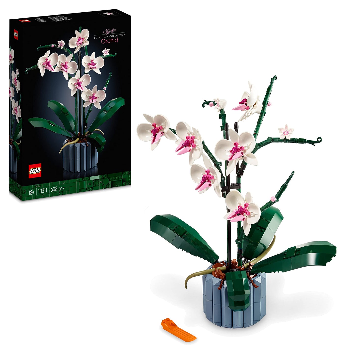 LEGO Icons Kingfisher Model Kit for Adults, Bird Model & Icons Orchid, Artificial Plants Set with Flowers, Model Kit - 10331