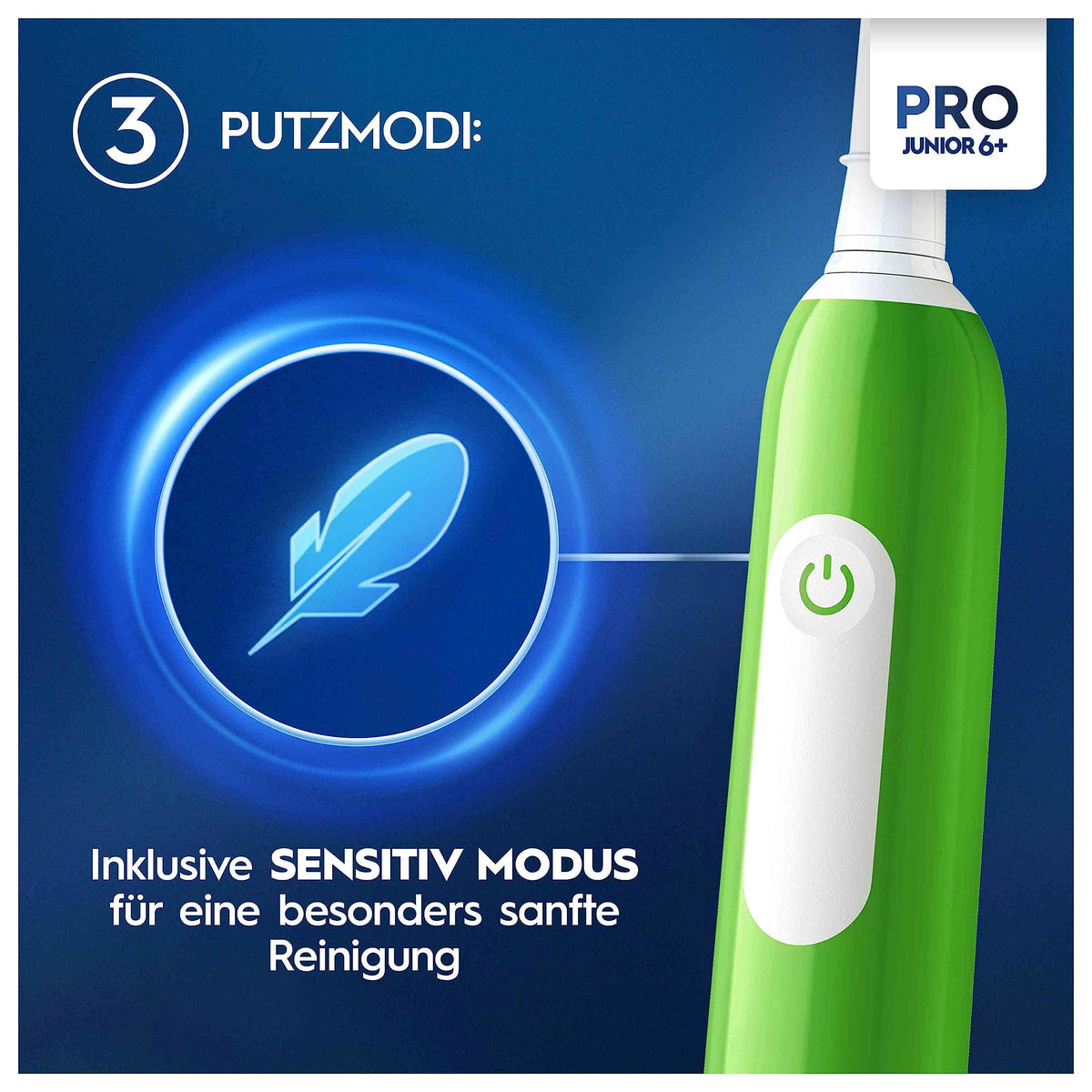 Oral-B Pro Junior Electric Toothbrush for Kids, Green - 8006540743027