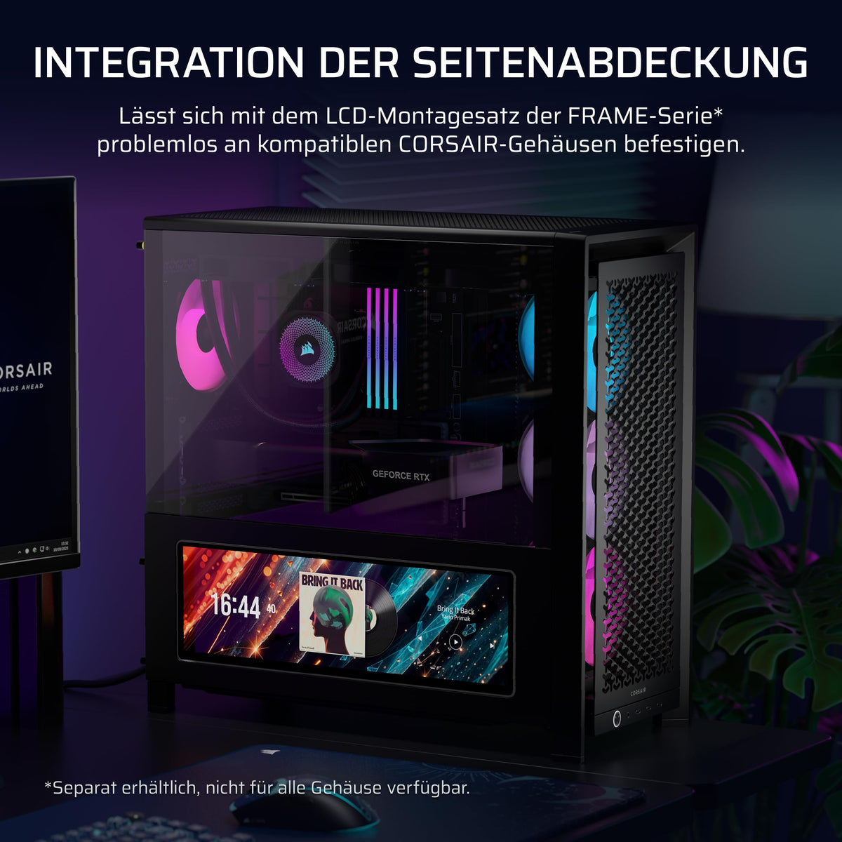 CORSAIR XENEON EDGE 14,5-Zoll-2K-LCD-Touchscreen HDMI și USB-C – Gri fumuriu - CC-9011357-WW