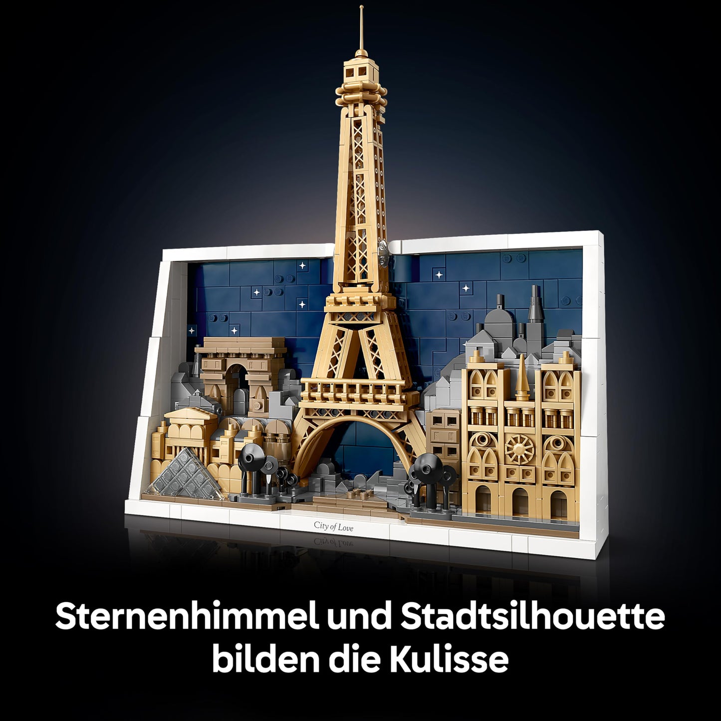 LEGO Architecture Paris - City of Love 3D puzzle - wall decoration as a craft set for building - DIY set for adults with Parisian landmarks such as the miniature Eiffel Tower - gift for men and women - 21064