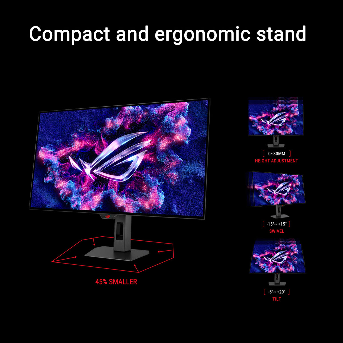 ASUS ROG Strix XG32UCWMG 32 Zoll 4K UHD QD-OLED Gaming Monitor - 90LM0BW0-B01371